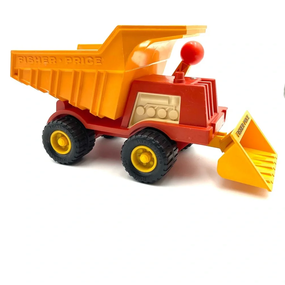 Vintage 1970s Fisher-Price Husky Helpers 302 Toy Dump Truck